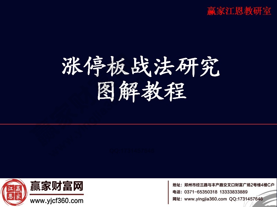 漲停板戰法研究圖解教程詳解