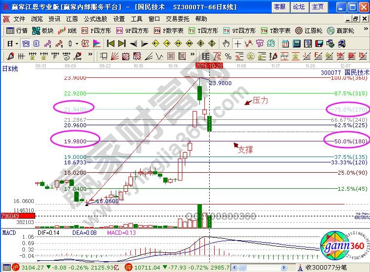 國民技術波段百分比