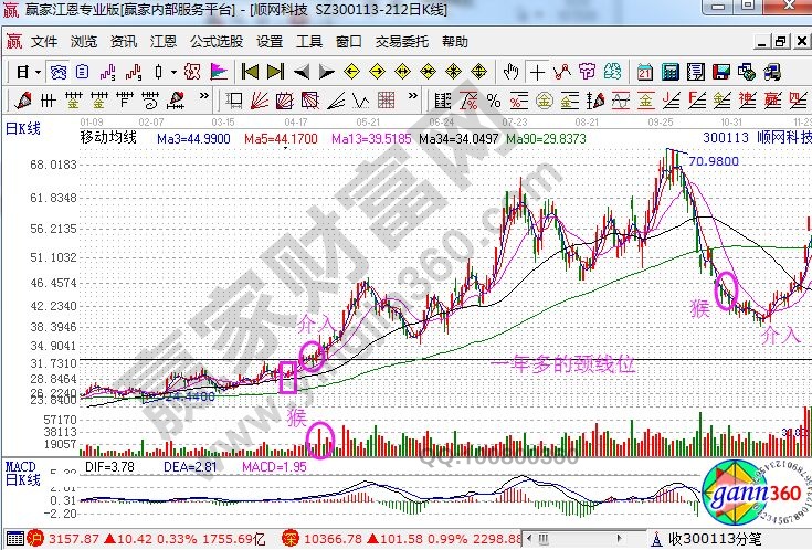 網順科技走勢圖