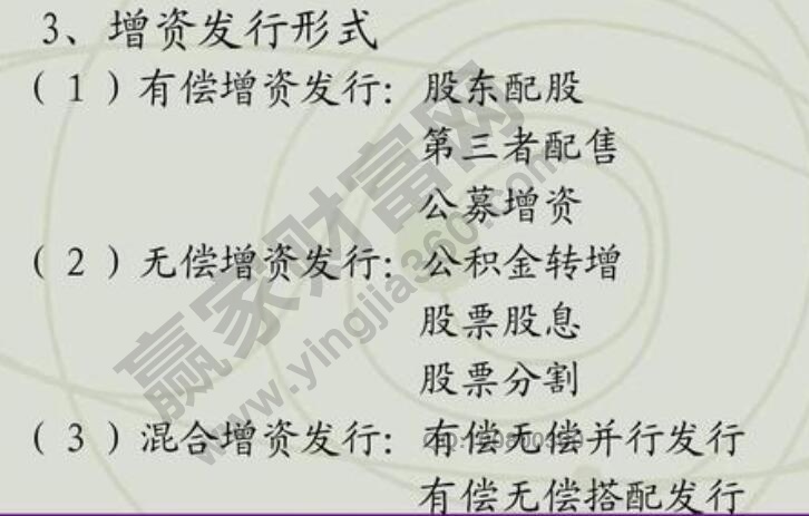 股票有償增資發行